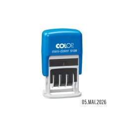 Mini datownik S120 angielski/niemiecki z osłoną przed brudzeniem palców