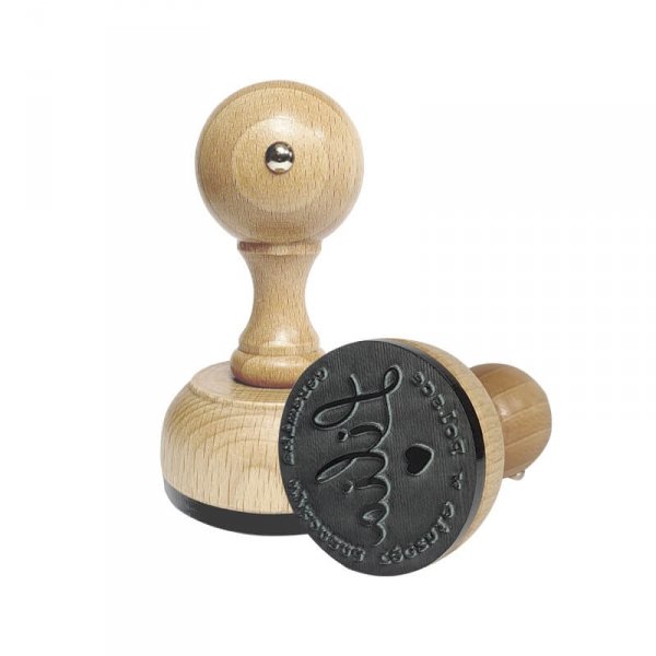 Stempel do Ceramiki z Indywidualnym Wzorem – Drewniany, Okrągły 3 cm