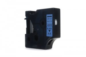 Taśma JetWorld Zamiennik Dymo D1 Czarny na Niebieskim 9mm x 7m  LM100 , LM120, LM150, LM160, LM200, LM210, LM210D, LM220, LM260,