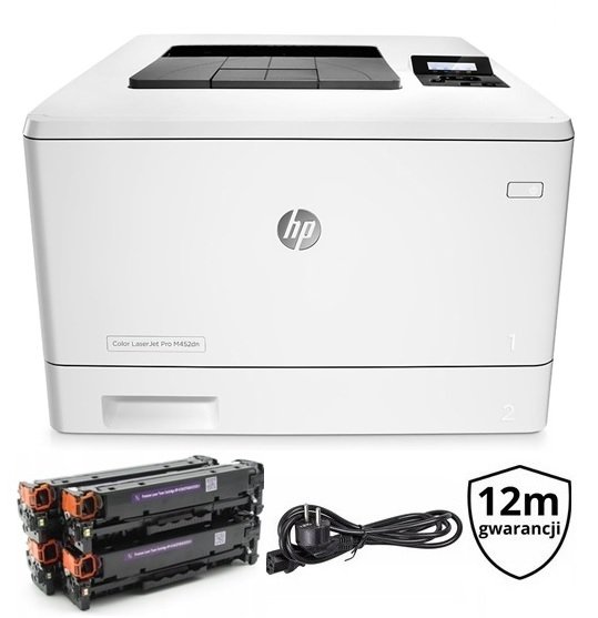 HP LaserJet Pro Color M452dn | LAN | SERWIS | Duplex | GW12 | CF389A