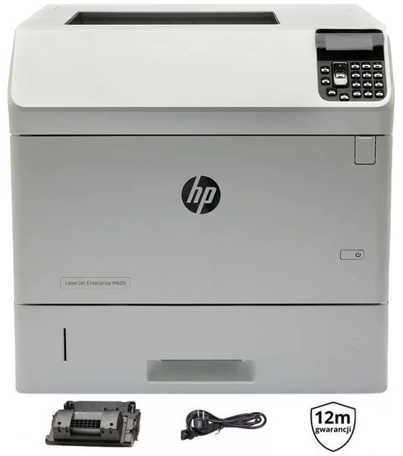 HP LaserJet Enterprise M605dn | GW12 | DUPLEX | LAN | SERWIS | E6B70A