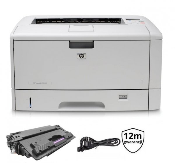 HP LaserJET 5200n | GW12 | TONER | LAN | SERWIS | A3+ | Q7543A