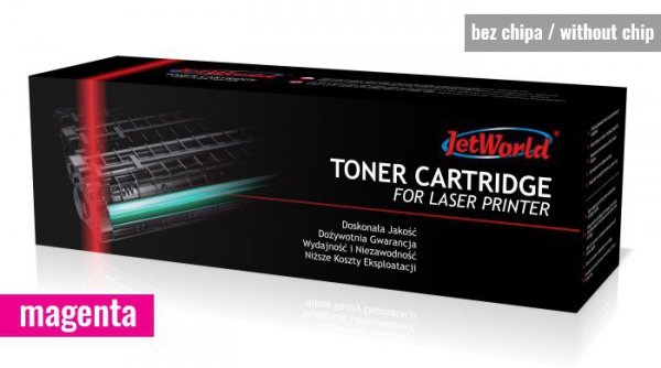 Toner JetWorld zamiennik HP 216A W2413A LaserJet Color M155, M182, M183 0.85K Magenta (toner bez chipa - należy przełożyć z kase