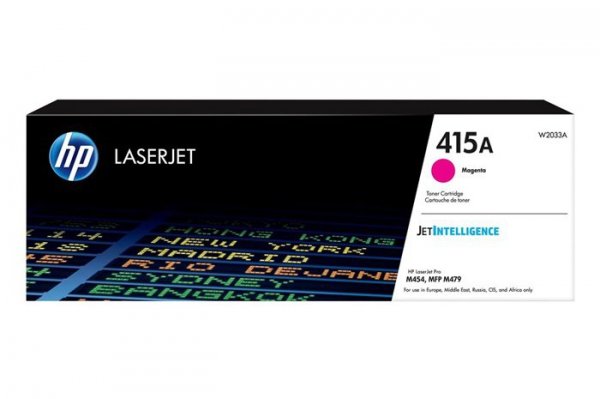 Oryginalny Toner Magenta HP Color LaserJet Color Pro M454, M479, MFP M454, MFP M479, Enterprise M455, MFP M480, Managed E45028, E47528 (415A W2033A)