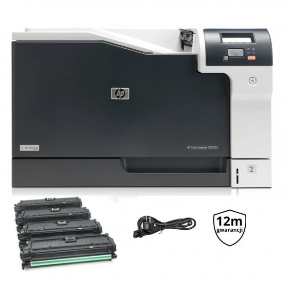 HP Color LaserJet CP5225DN A3 | DUPLEX | LAN | SERWIS | CE712A | 15K | 100% TONERY