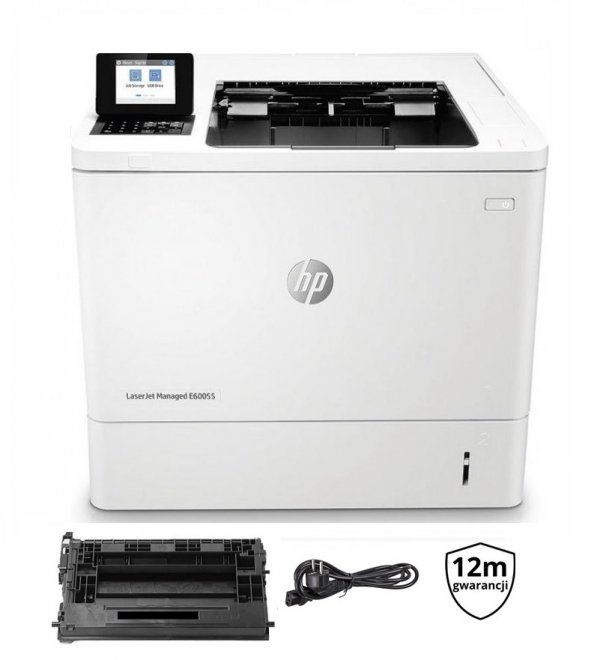 HP LaserJet Managed E60155dn  | GW12 | DUPLEX | LAN | SERWIS | 3GY09A |  94K
