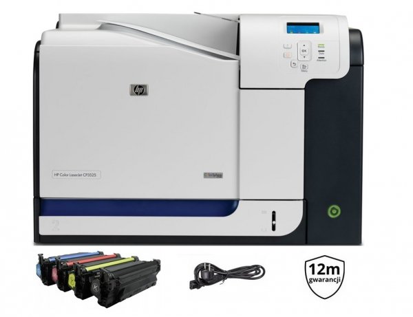 HP Color LaserJet CP3525dn | GW12m | DUPLEX | LAN | SERWIS | CC470A | do 30K