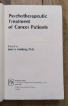 Jane Goldberg Psychotherapeutic Treatment of Cancer Patients