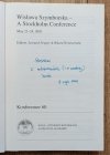 Wisława Szymborska: A Stockholm Conference May 23-24, 2003