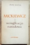 Adam Ważyk Mickiewicz i wersyfikacja narodowa