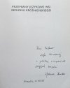 Halina Kurek Przemiany językowe wsi regionu krośnieńskiego