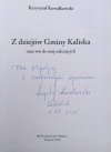 Krzysztof Kowalkowski Z dziejów gminy Kaliska oraz wsi do niej należących