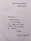 T.S. Eliot • Kto to jest klasyk i inne eseje [dedykacja tłumaczki Magdy Heydel]