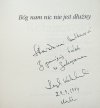 Leszek Kołakowski Bóg nam nic nie jest dłużny [dedykacja autora]