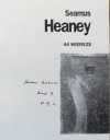 Seamus Heaney 44 wiersze [dedykacja Stanisława Barańczaka]