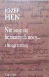 Józef Hen • Nie boję się bezsennych nocy [dedykacja autorska]