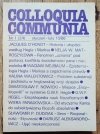 Colloquia Communia 1/1986 (24) Utopia Hegel Marks