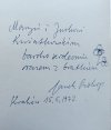 Jan Prokop Lekcja rzeczy [dedykacja Jana Prokopa]