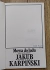 Jakub Karpiński Mowa do ludu. Szkice o języku polityki [autograf autora]