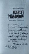 Tadeusz Cegielski • Sekrety masonów. Pierwszy stopień wtajemniczenia [dedykacja autorska]
