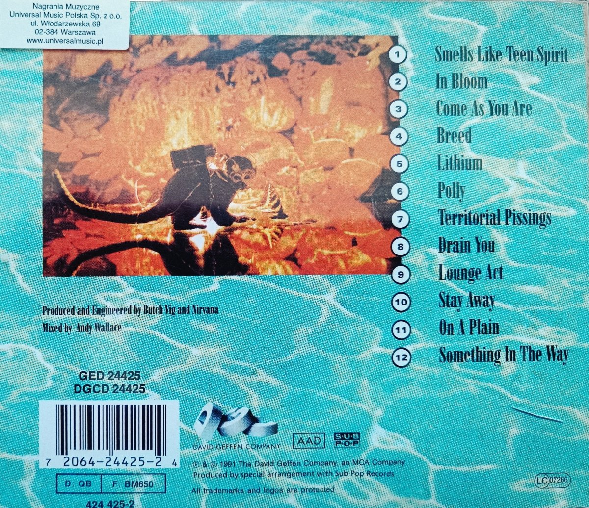 Nirvana Nevermind CD