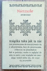 Friedrich Nietzsche • Aforyzmy