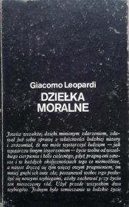 Giacomo Leopardi • Dzieła moralne 