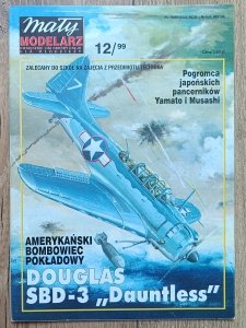 Mały Modelarz 12/1999 / Amerykański bombowiec pokładowy Douglas SBD-3 Dauntless