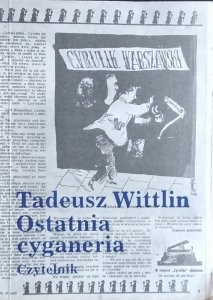 Tadeusz Wittlin • Ostatnia cyganeria