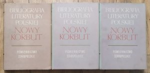Nowy Korbut. Piśmiennictwo staropolskie 1-3 [komplet]
