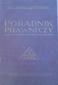 Dr. Marek Buczma-Czapliński • Poradnik prawniczy [1928]