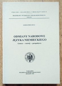 Aleksander Szulc • Odmiany narodowe języka niemieckiego