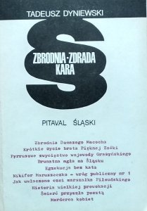 Tadeusz Dyniewski • Zbrodnia - zdrada - kara. Pitaval śląski