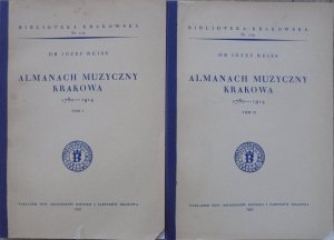 Dr Józef Reiss • Almanach muzyczny Krakowa 178-1914 [Biblioteka Krakowska 102]