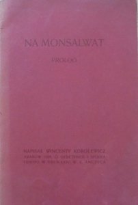 Wincenty Korolewicz • Na Monsalwat. Prolog [1909]