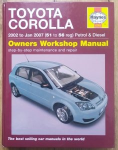 Toyota Corolla 2002 2007 Owners Workshop Manual