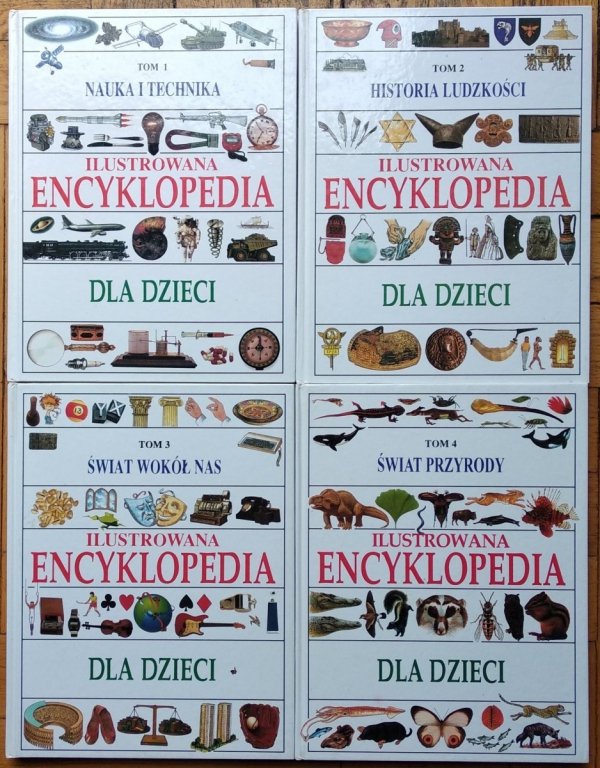 Ilustrowana encyklopedia dla dzieci • 4 tomy