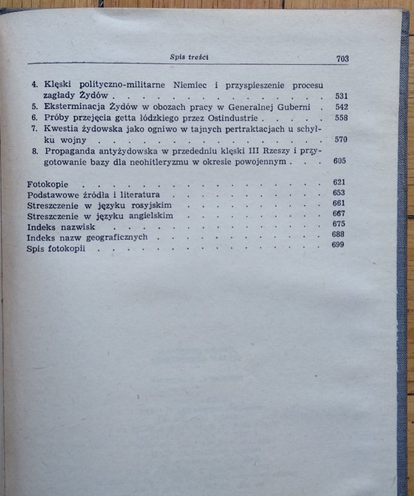 Artur Eisenbach Hitlerowska polityka zagłady Żydów