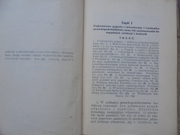 Dr. Jerzy Neyman • Początki rachunku prawdopodobieństwa i statystyki matematycznej [1930]