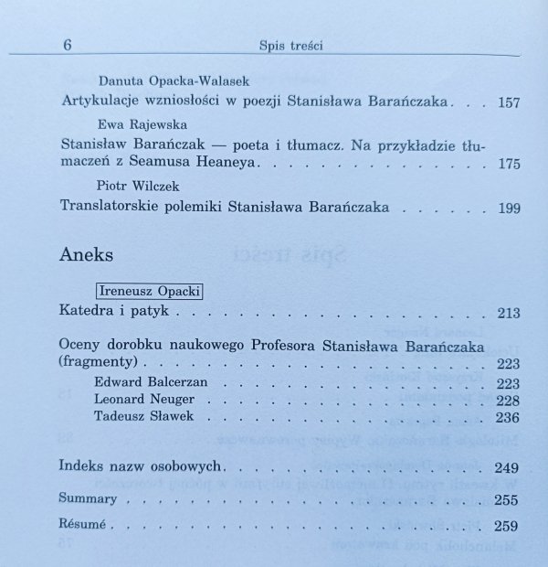 Obchodzę urodziny z daleka. Szkice o Stanisławie Barańczaku