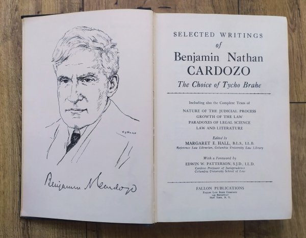 Selected Writings of Benjamin Nathan Cardozo. The Choice of Tycho Brahe