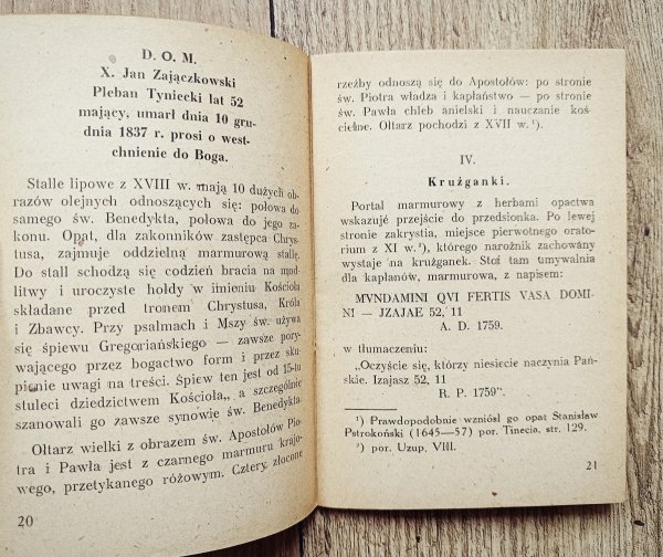 Opactwo benedyktyńskie świętych apostolów Piotra i Pawła w Tyńcu: przewodnik