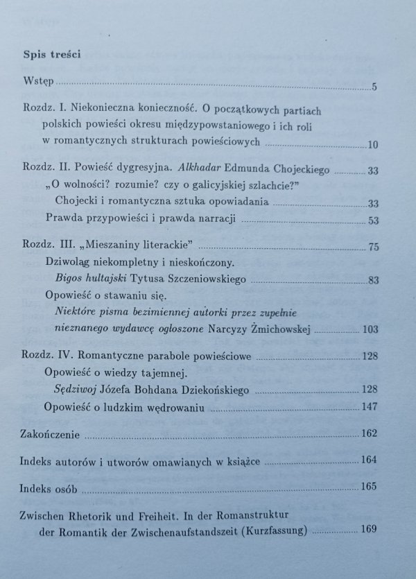 Między retoryką a dowolnością. Wśród romantycznych struktur powieściowych w okresie międzywojennym
