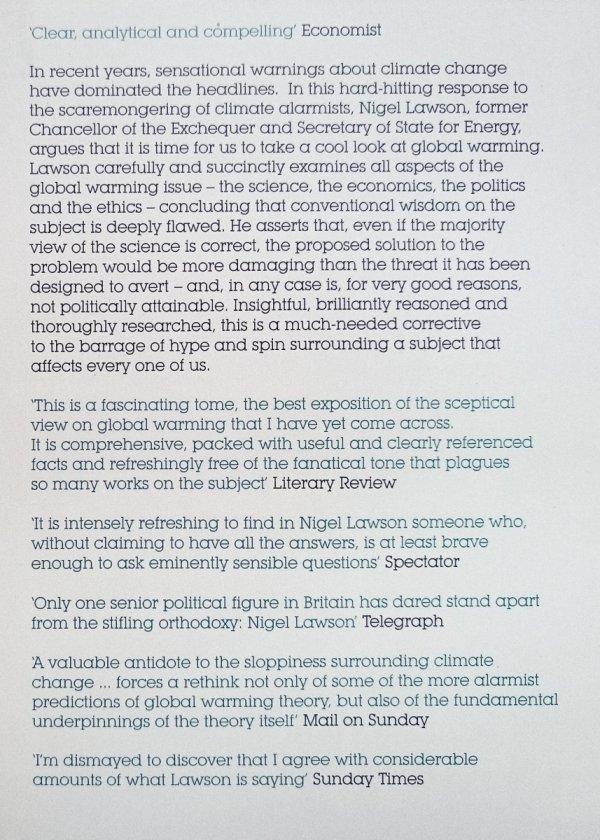 Nigel Lawson An Appeal to Reason. A Cool Look at Global Warming