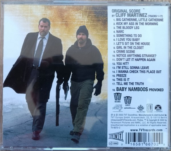 Cliff Martinez Narc (Music From The Motion Picture) CD