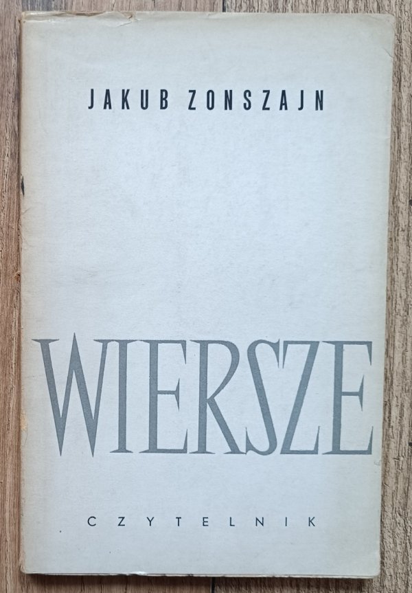 Jakub Zonszajn Wiersze