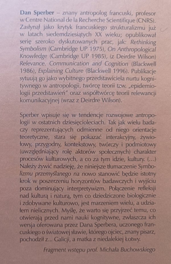 Dan Sperber Symbolizm na nowo przemyślany