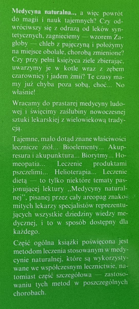 Kazimierz Janicki, Wojciech Rewerski Medycyna naturalna