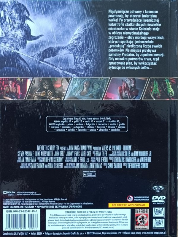 Obcy kontra Predator 2 DVD