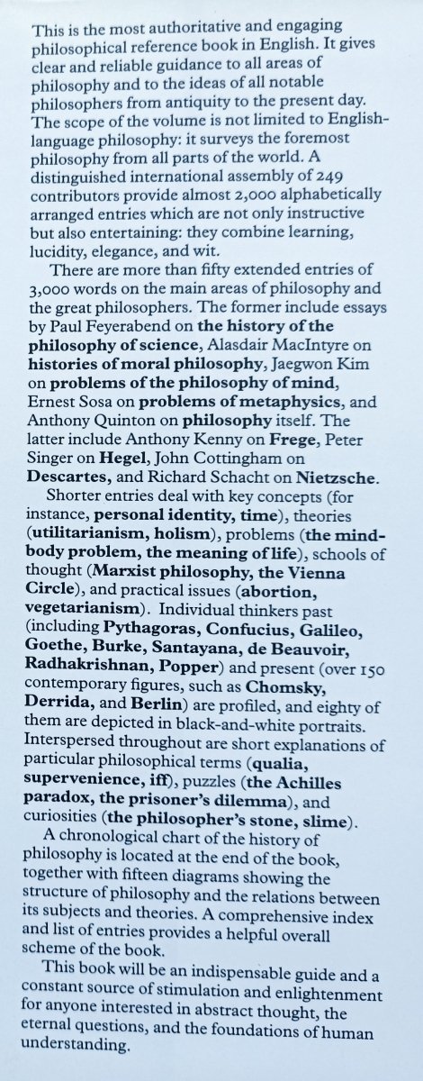 The Oxford Companion to Philosophy